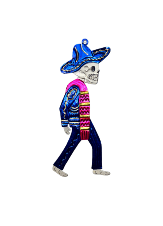 Skeleton Charro in Blue