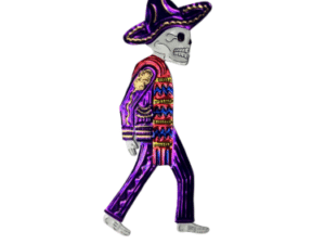 Skeleton Charro in Purple