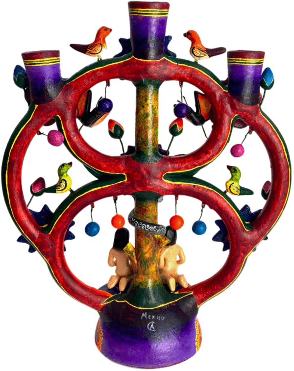 Adam and Eve Candelabra, Back View