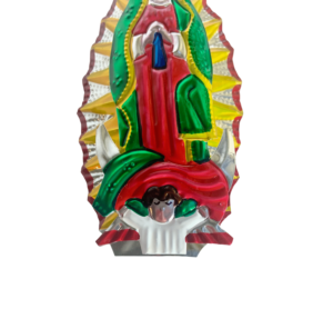 Lady Of Guadalupe Ornament, Pink, Bottom Detail