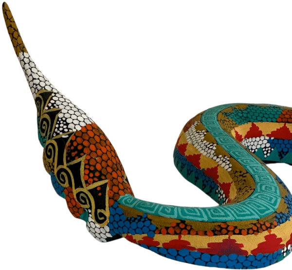Serpent Alebrije No. 2, Tail Closeup