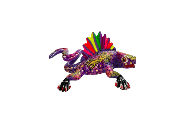 Iguana Alebrije in Purple