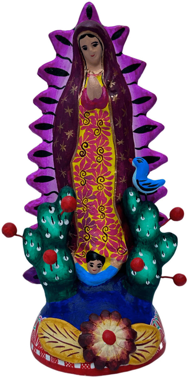 Lady Of Guadalupe Single Candelabra Design 4, Front