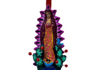 Lady Of Guadalupe Single Candelabra Design 4, Front Image