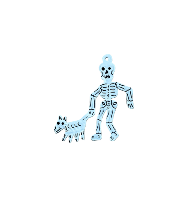 Skeleton Dog Walker Ornament, View 2