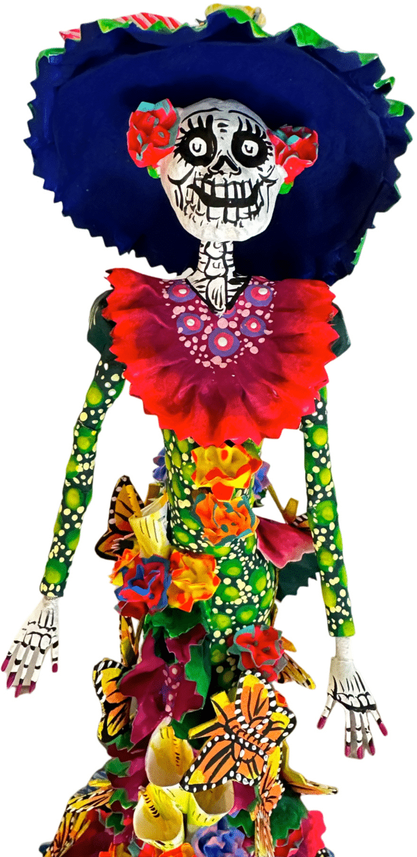 Catrina In Green Gown, Face Detail