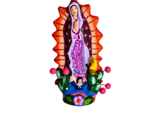 Miniature Lady Of Guadalupe Candlestick, Product Picture