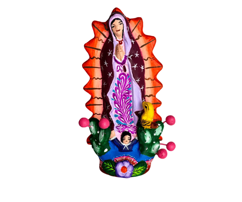 Miniature Lady Of Guadalupe Candlestick