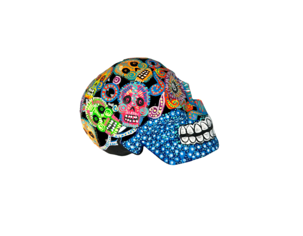 Paper Maché Skull With Skull Motif, Product Picture