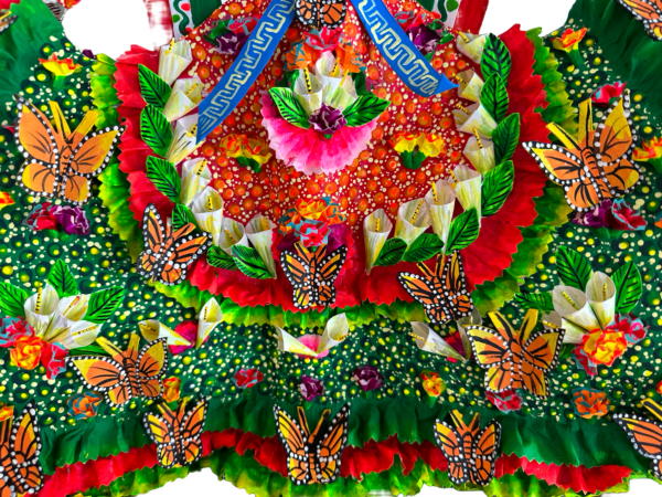 Viva Mexico Catrina, Dress Detail, Back View