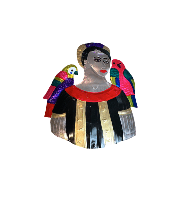 Frida With Parrots in Black, Product Picture