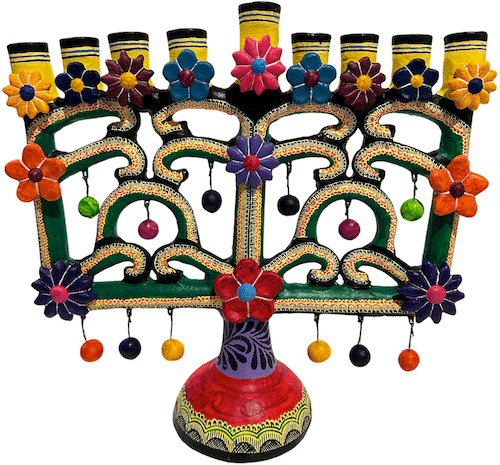 Red Menorah, Front View